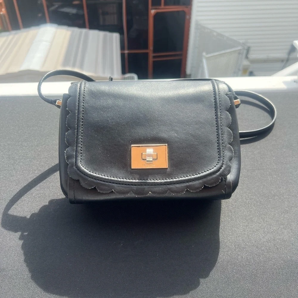 Kate Spade Black Leather Crossbody Bag